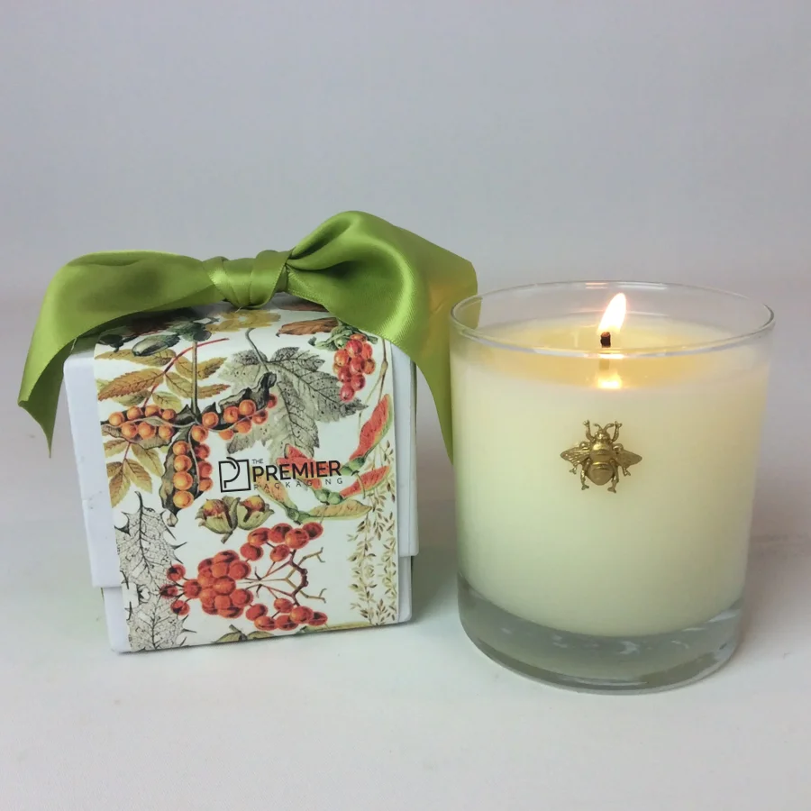 Custom Printed Cube Candle Boxes Wholesale