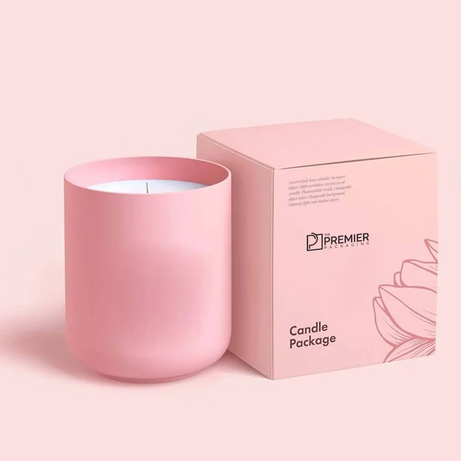 Printed Cube Candle Boxes