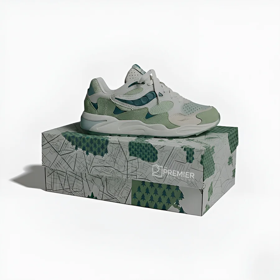 cardboard shoe box with lid