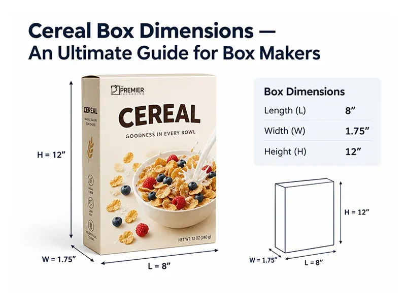 Cereal Box Dimensions — An Ultimate Guide for Box Makers