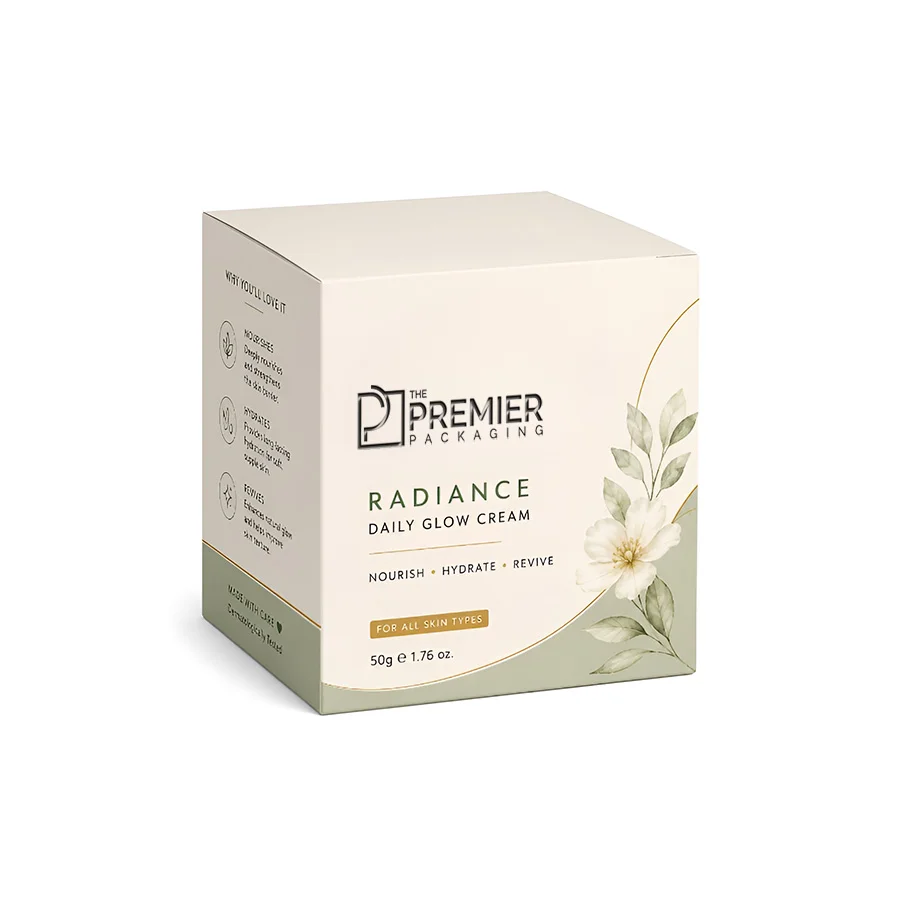 cream box packaging