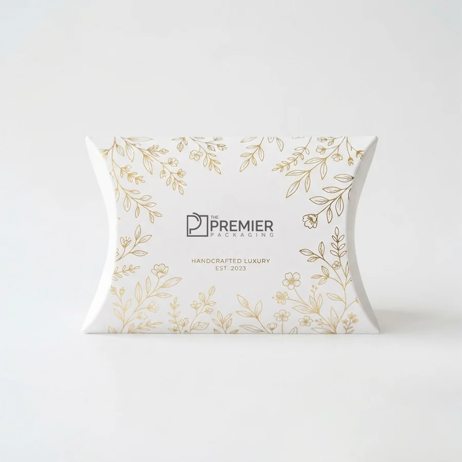 custom white pillow boxes