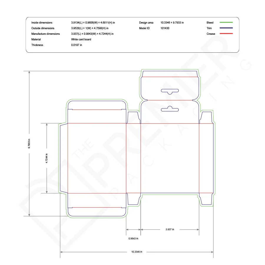 five panel hanger boxes for retail