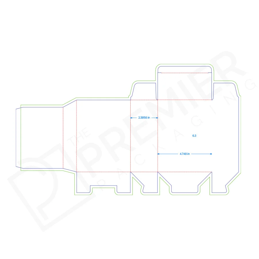 folding box with snap lock base offset flaps