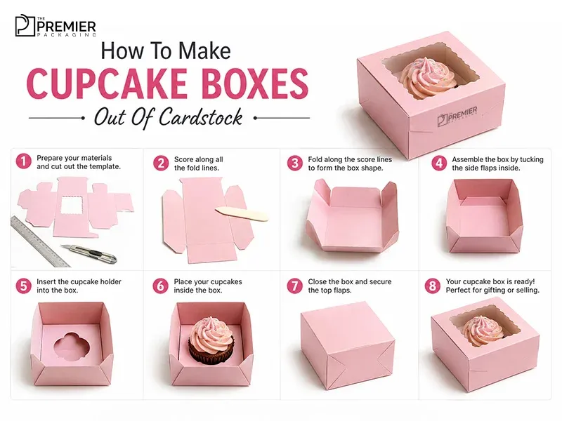How To Make Cupcake Boxes Out Of Cardstock?