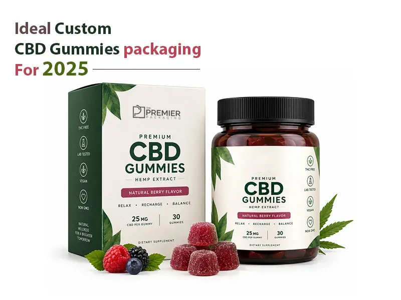 Ideal Custom CBD Gummies packaging For 2025