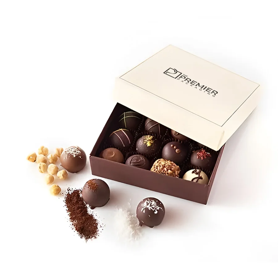 kraft truffle boxes