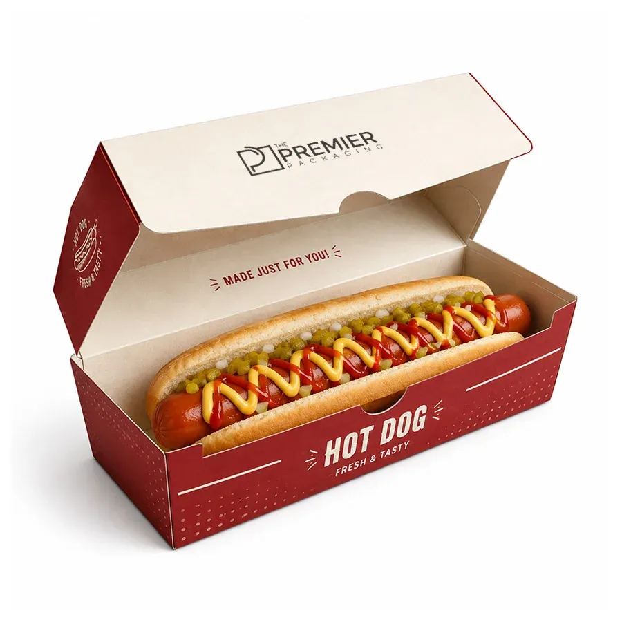 packaging hot dog