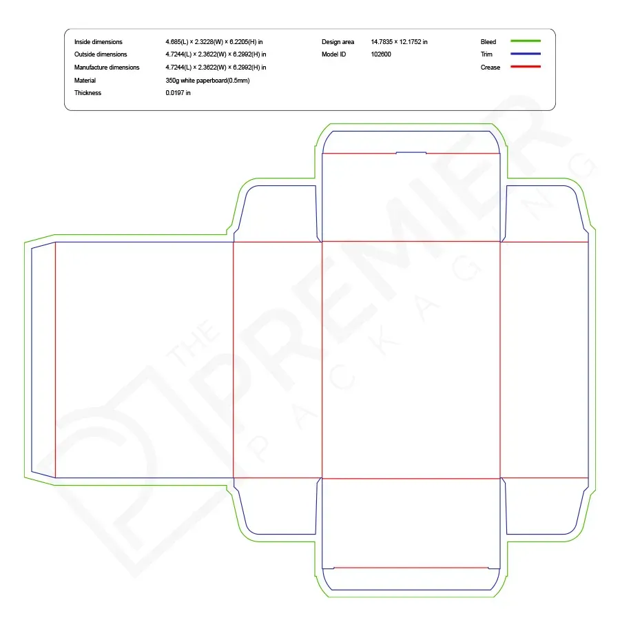 straight tuck end box
